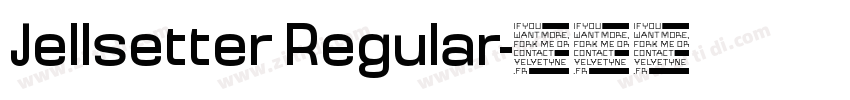 Jellsetter Regular字体转换